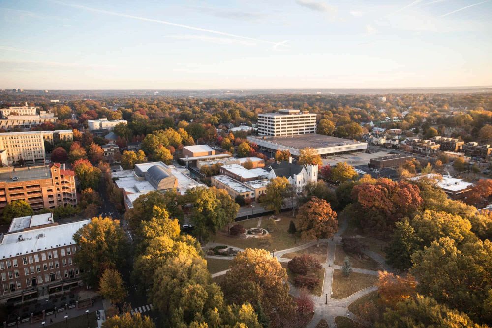 raleigh aerial campus view