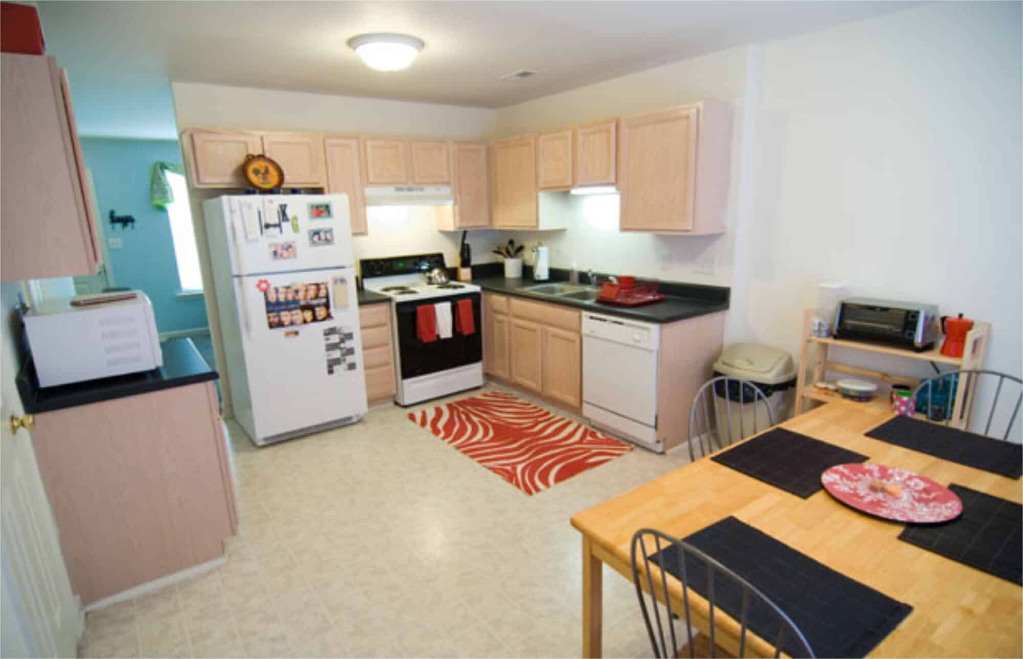 raleigh off campus off campus apartments near nc state university full kitchen with dining area